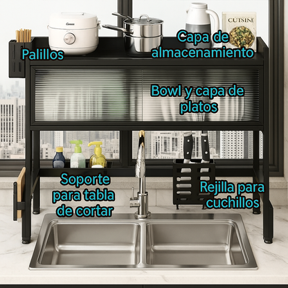 Estante de Cocina 2 en 1 – Escurridor 2 Niveles